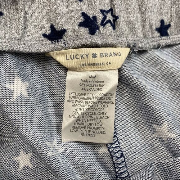 Lucky Brand Soft Two Piece Celestial Pajama Set Tank & Shorts Stars Sz M - Picture 11 of 12